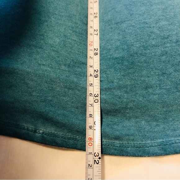 Harper Zoe Plus 1X Teal Green Cold Shoulder Long Sleeve Lace Insert - Picture 10 of 12